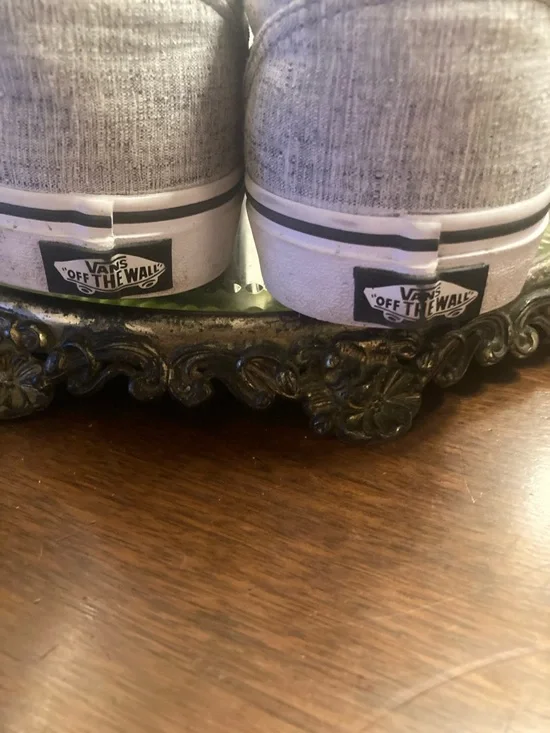 Vans Men’s Gray Canvas Old Skool Sneakers with Black Stripe Size 9.5 Men’s - Picture 6 of 15